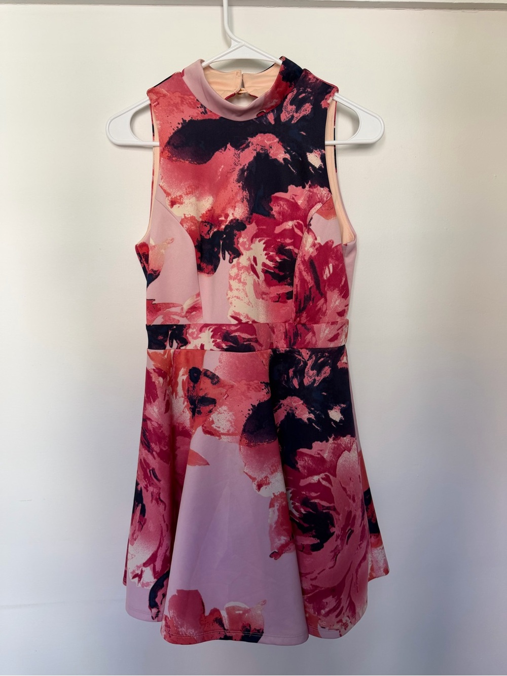 Emerald Sundae Floral Pink Cut Out Dress